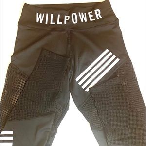 WILLPOWER leggings Spandex with mesh